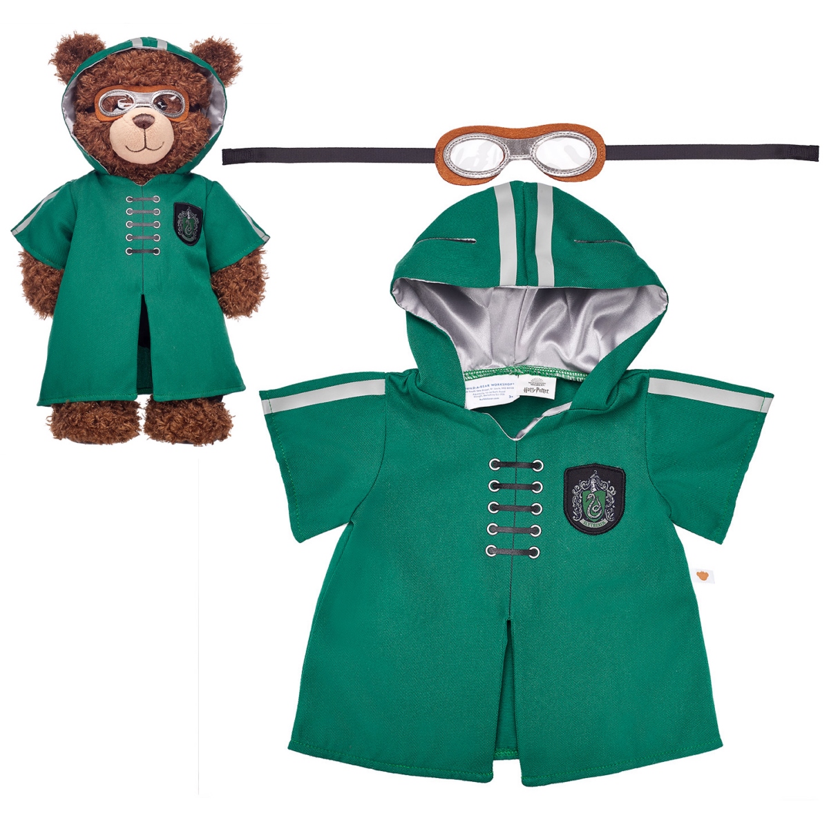 TRAJE SLYTHERIN QUIDDITCH HARRY POTTER BUILD-A-BEAR - 2