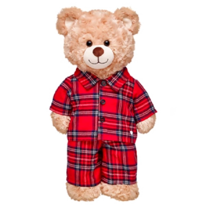 PIJAMA BUILD A BEAR ESCOCE S ROJO PARA PELUCHES - 3
