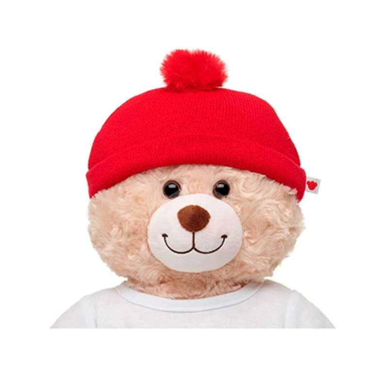 GORRO LANA ROJO BUILD A BEAR PARA PELUCHE - 3