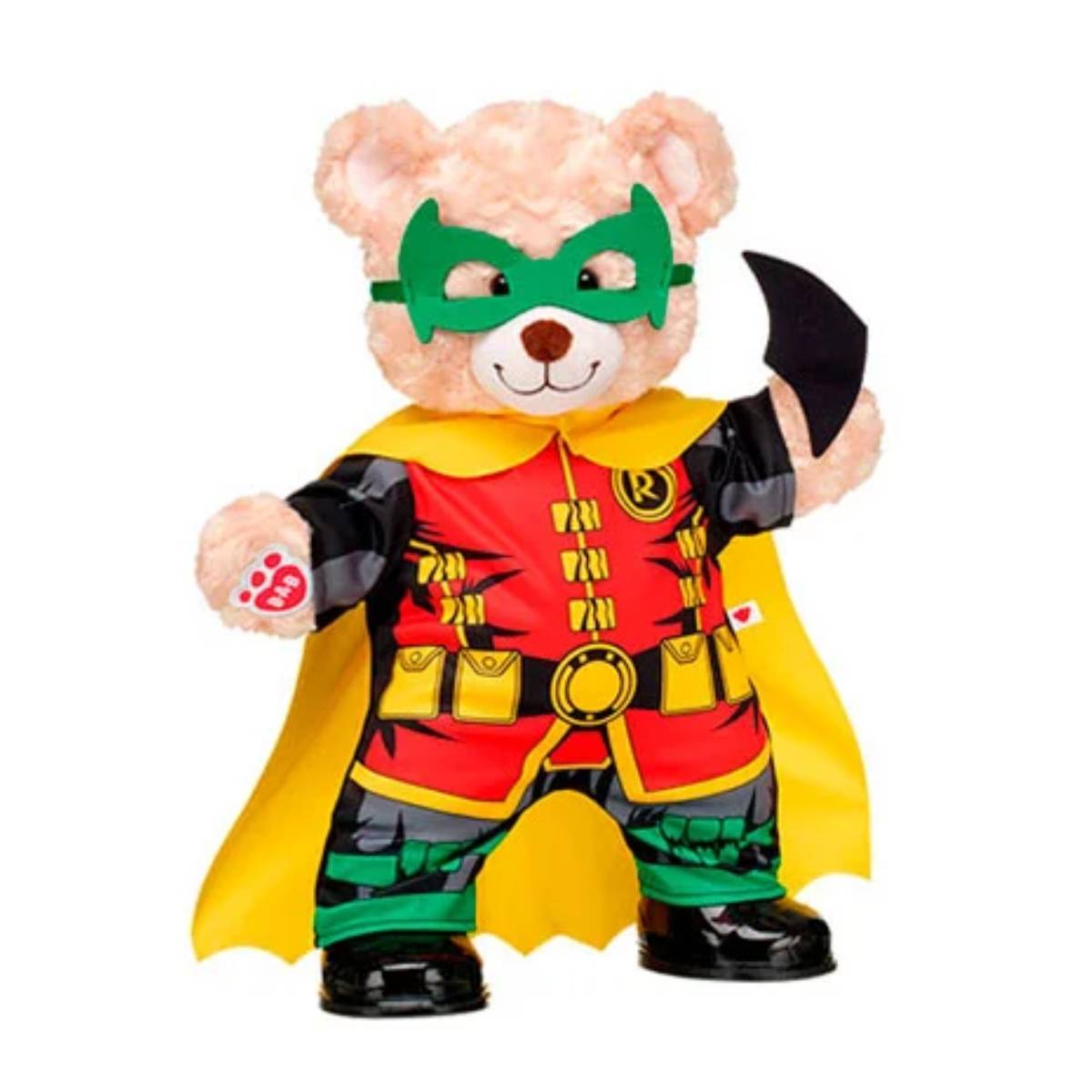 DISFRAZ ROBIN BUILD A BEAR CON CAPA Y ANTIFAZ VERDE - 3