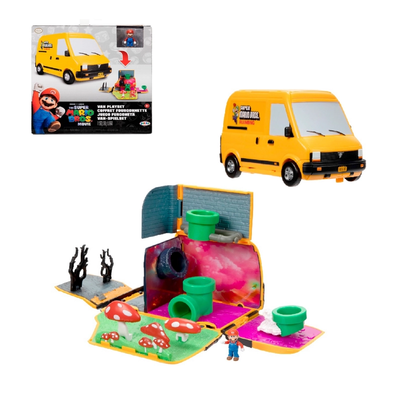 PLAYSET NINTENDO SUPER MARIO MOVIE MINI WORLD VAN - 1
