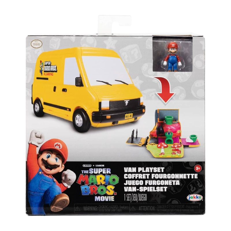 PLAYSET NINTENDO SUPER MARIO MOVIE MINI WORLD VAN - 6