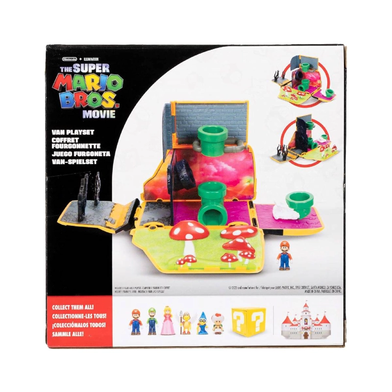 PLAYSET NINTENDO SUPER MARIO MOVIE MINI WORLD VAN - 7