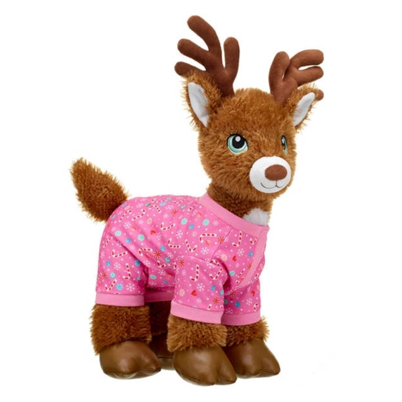 PIJAMA BUILD A BEAR ROSADO DULCES NAVIDEÑOS PARA PELUCHE - 3