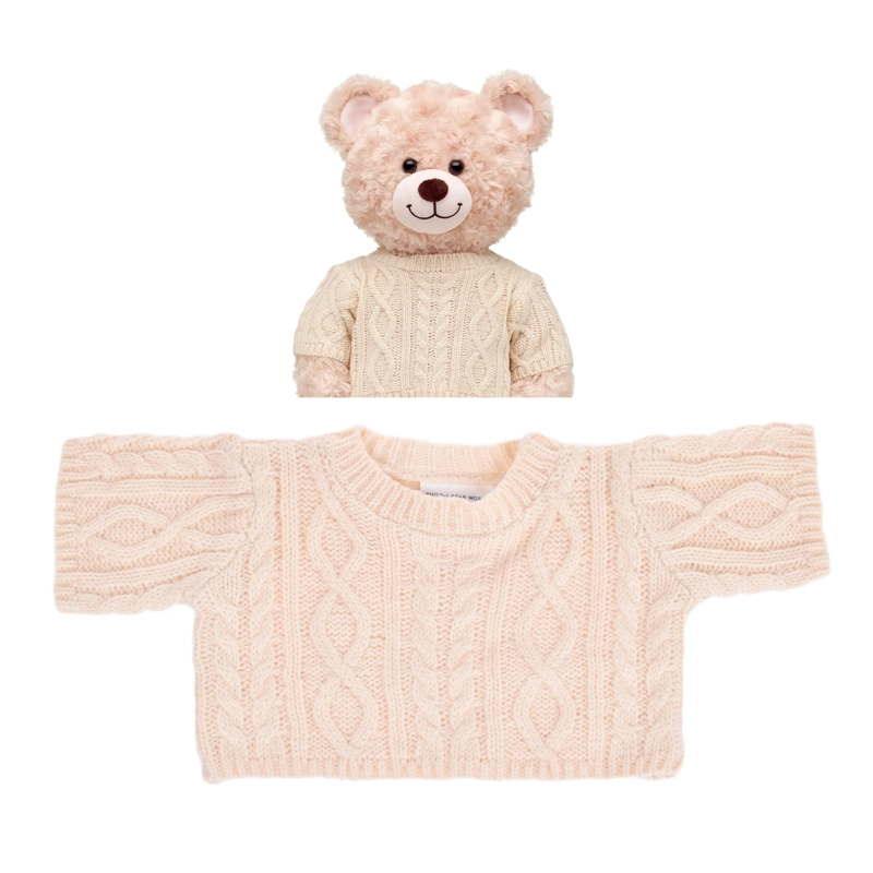 SWEATER BUILD A BEAR BLANCO INVIERNO PARA PELUCHE - 3