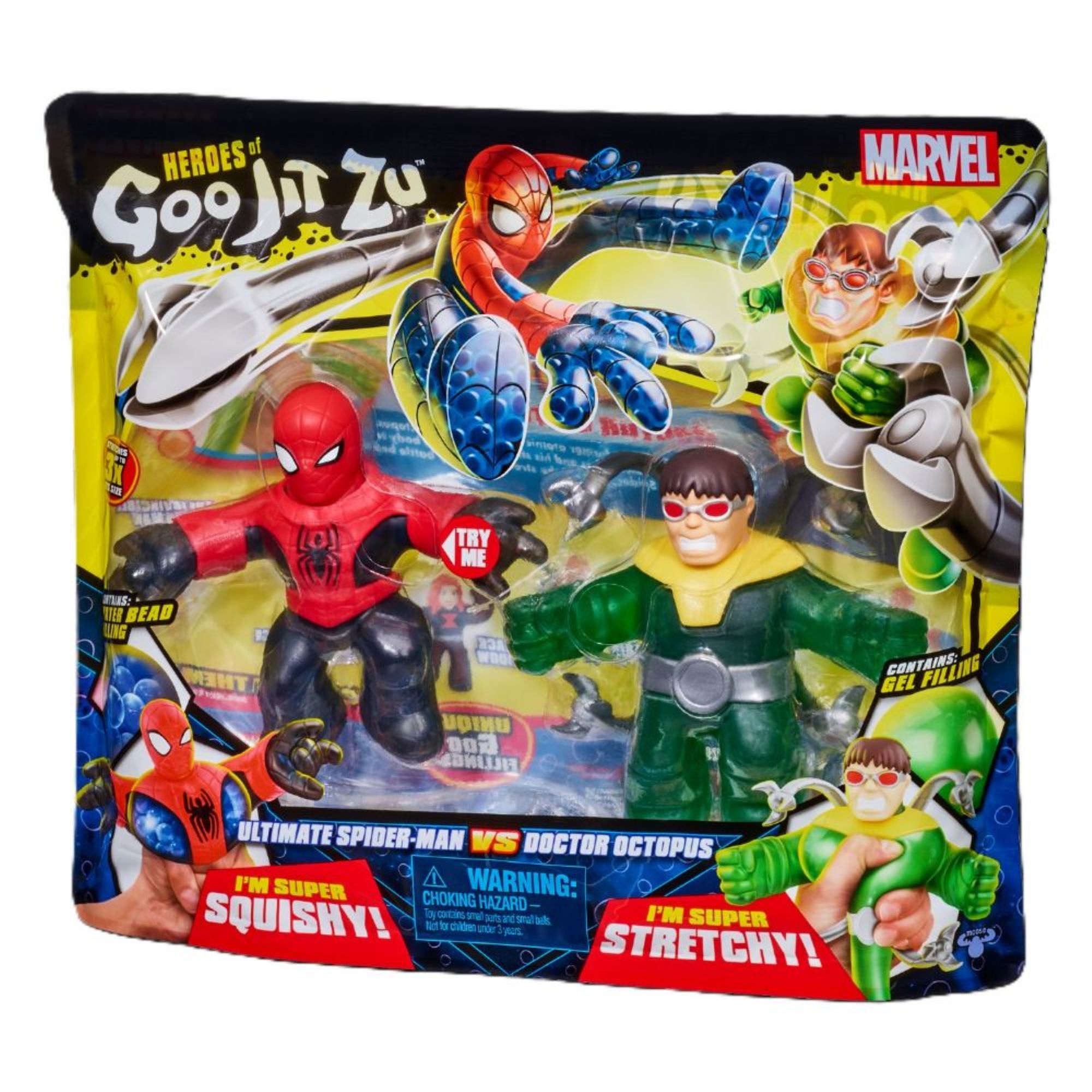 FIGURAS DE ACCION HEROES OF GOO JIT ZU PACK SPIDER MAN Y - 3