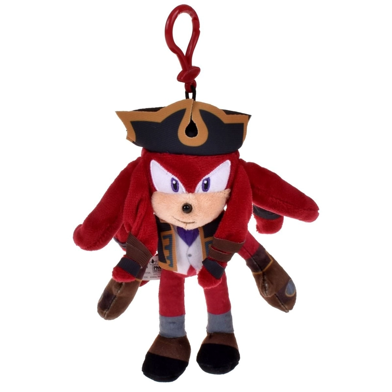 PELUCHE SONIC COLECCION KNUCKLES CON CLIP PARA COLGAR - 3