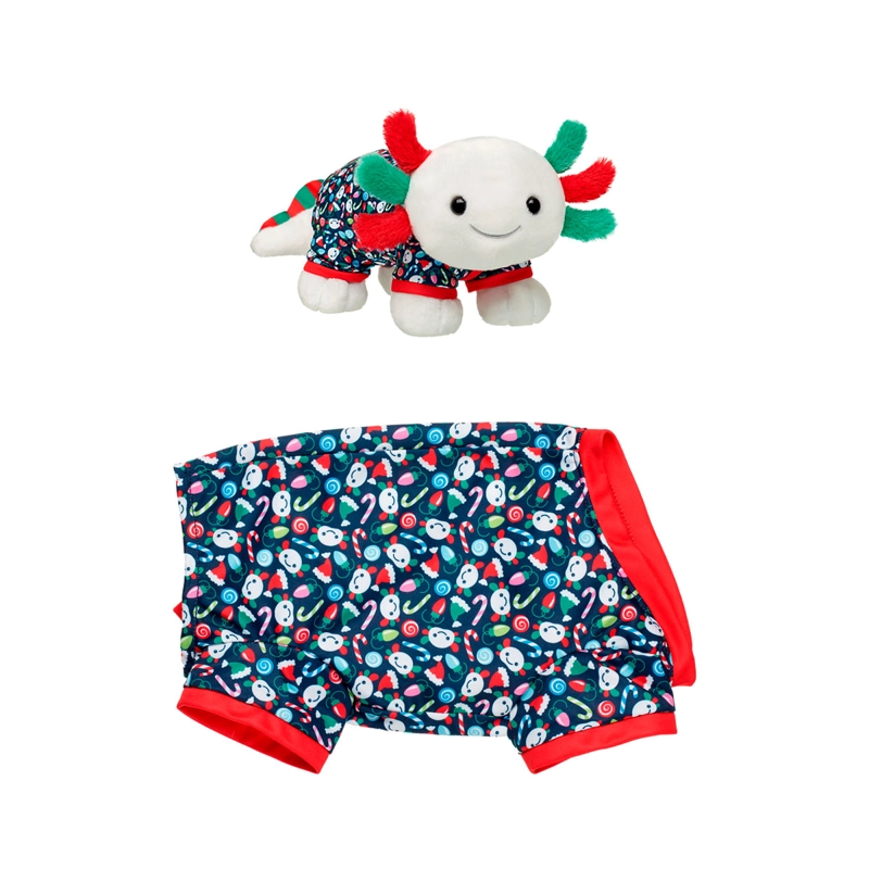 PIJAMA BUILD A BEAR AJOLOTE NAVIDAD PARA PELUCHE - 2