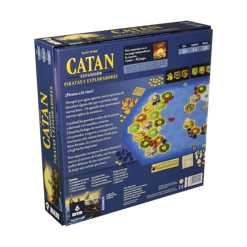 JUEGO DE MESA EXPANSION PIRATAS Y EXPLORADORES DE CATAN - 9