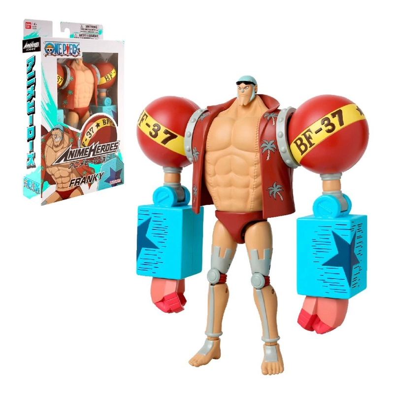 FIGURA ONE PIECE ANIME HEROES 17 CMS - FRANKY - 1