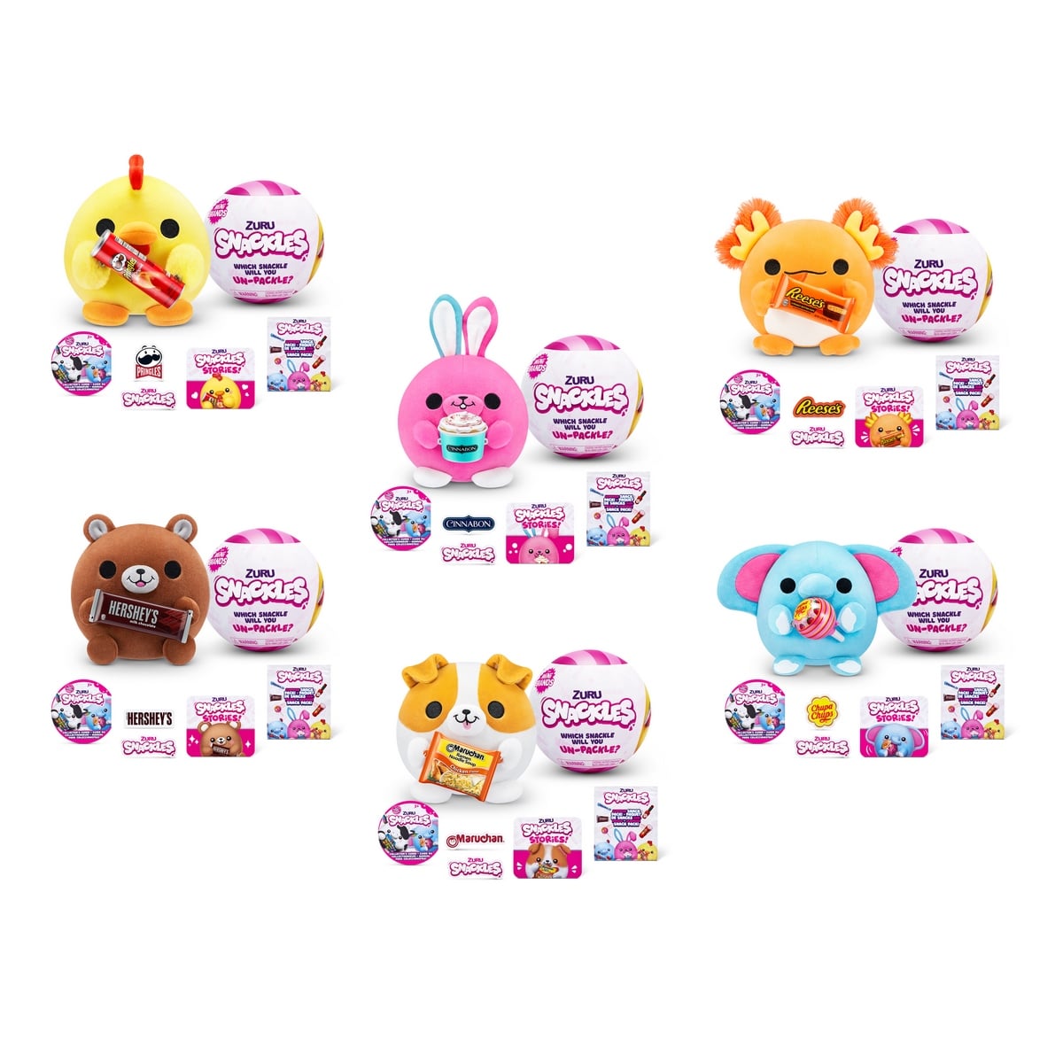 PELUCHE 5 SURPRISE COLECCION SNACKLES 12 CM - 2
