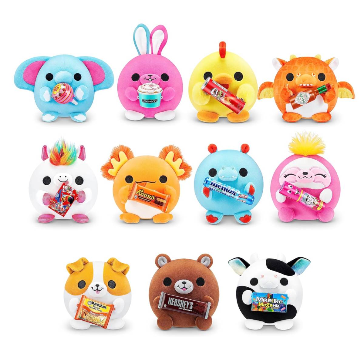 PELUCHE 5 SURPRISE COLECCION SNACKLES 12 CM - 3