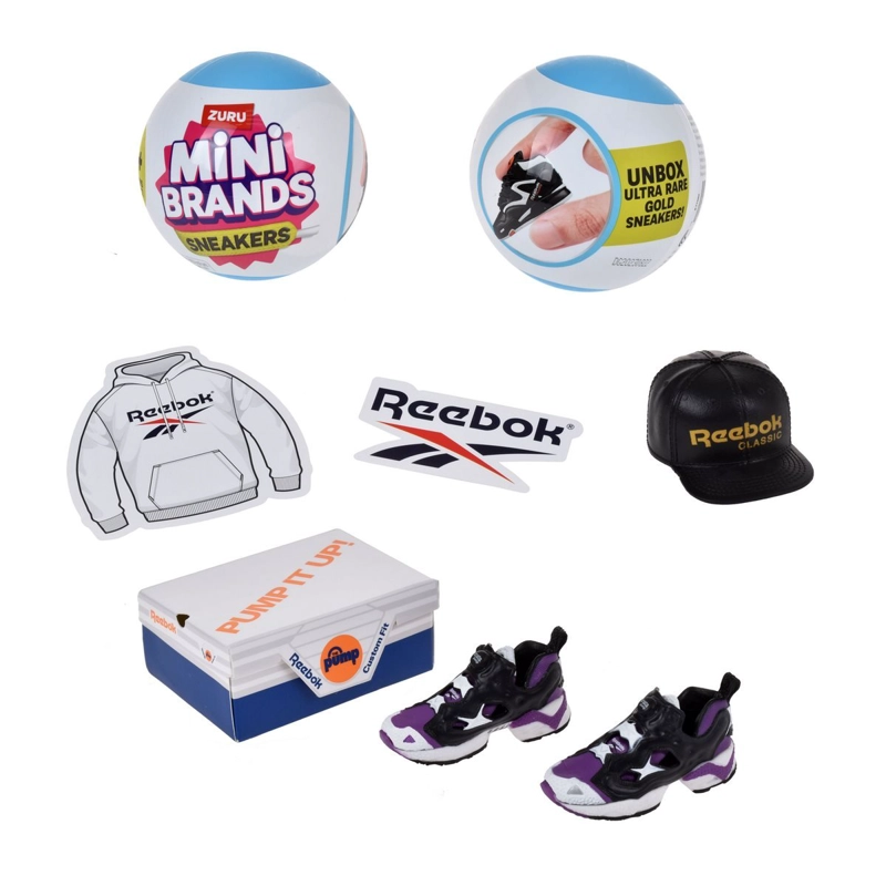 FIGURA DE ACCIÓN MINI BRANDS BOLA CON 5 SORPRESAS SERIE SNEAKERS DE ZURU - 1