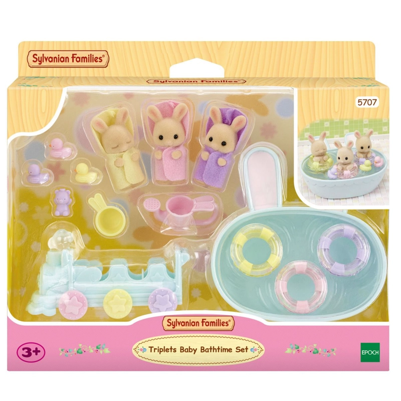 LA HORA DEL BAÑO DE LOSTRILLIZOS SYLVANIAN FAMILIES - 2