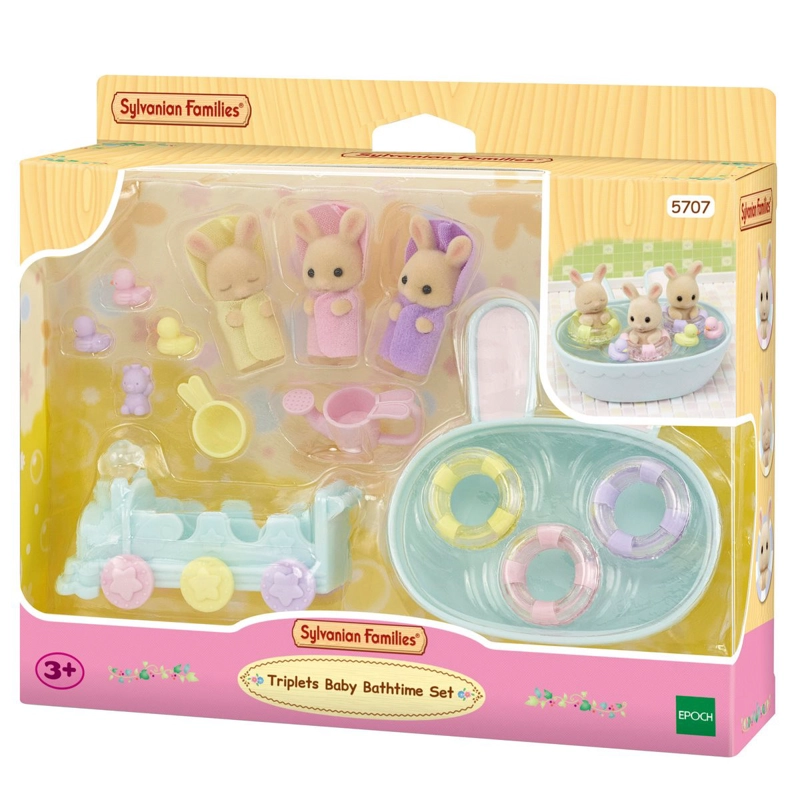LA HORA DEL BAÑO DE LOSTRILLIZOS SYLVANIAN FAMILIES - 3