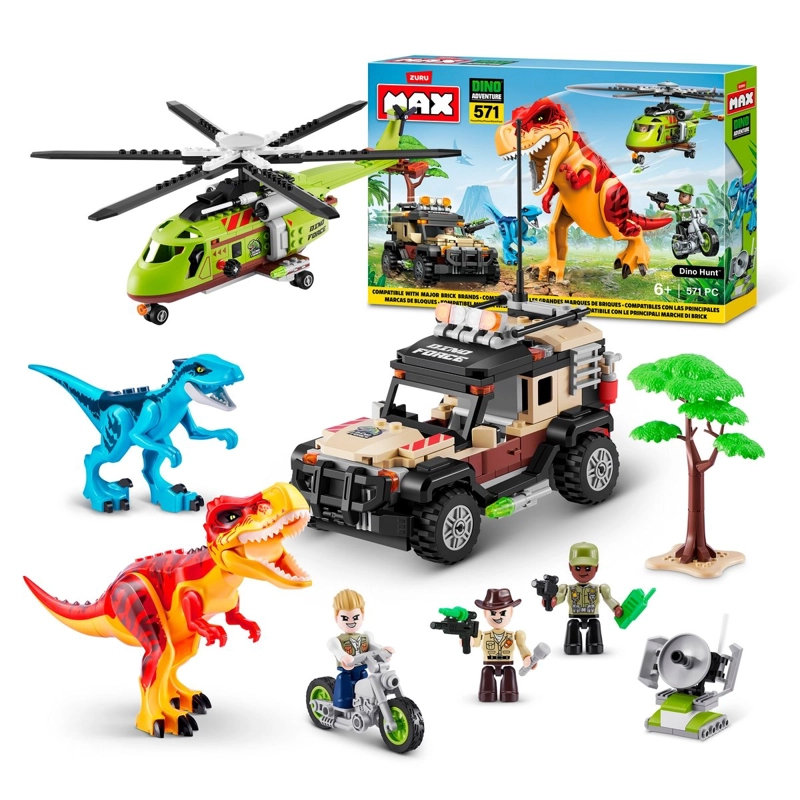 SET 571 BLOQUES MAX MULTICOLOR MAS DINI ESCAPE EN CAJA DE ZURU - 1