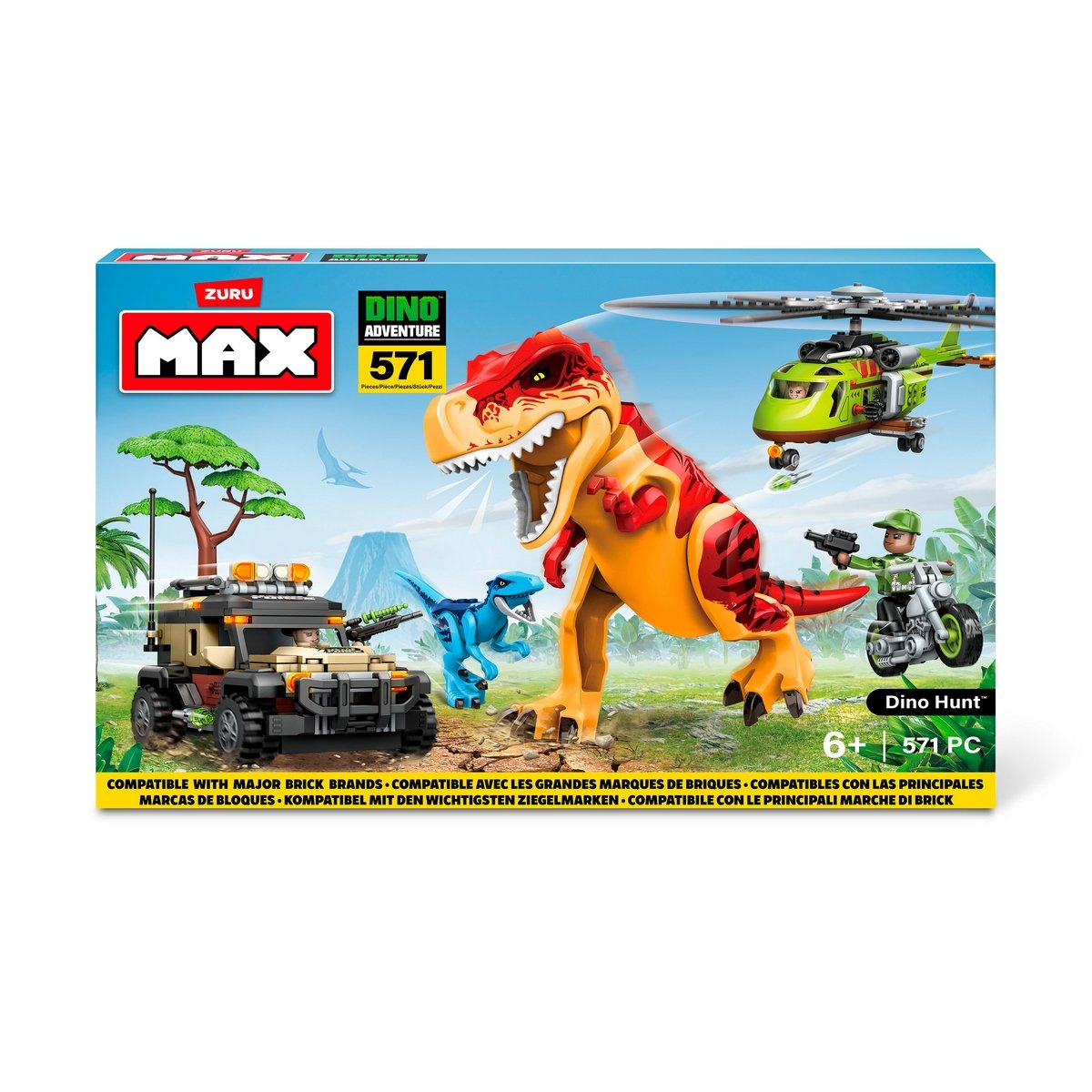 SET 571 BLOQUES MAX MULTICOLOR MAS DINI ESCAPE EN CAJA DE ZURU - 5
