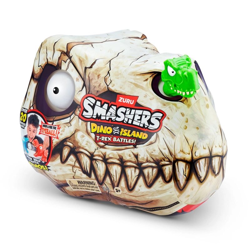 SET DE BATALLA SMASHERS MINI T REX DINO ISLAND VERDE - 4