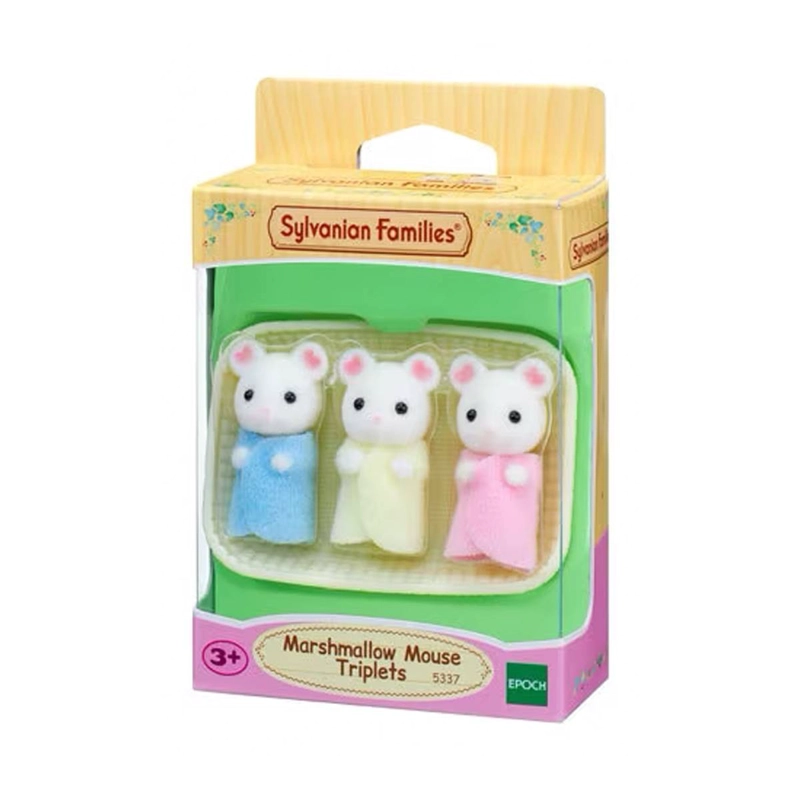 FIGURAS SYLVANIAN FAMILIES TRILLIZOS RATON MARSHMALLOW - 3