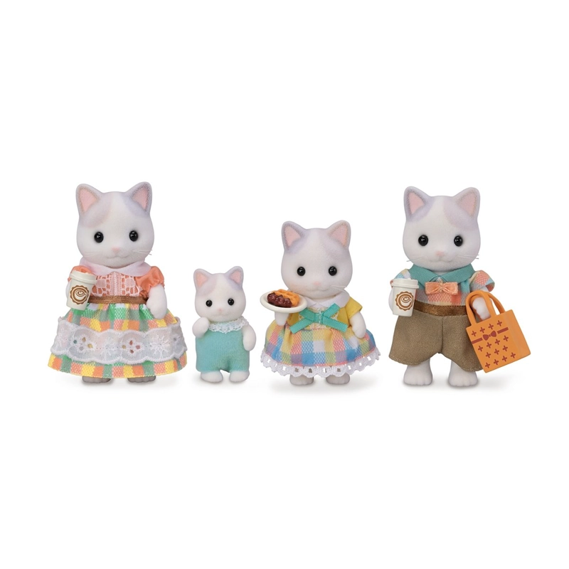 FIGURAS SYLVANIAN FAMILIES FAMILIA GATOS LECHE PARA BEBE - 1