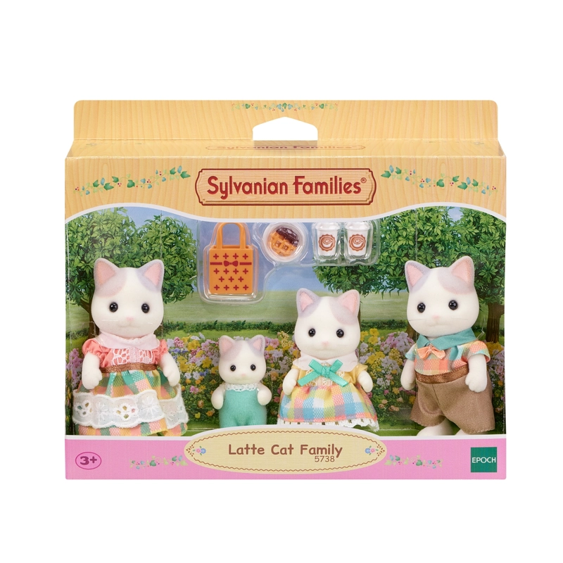 FIGURAS SYLVANIAN FAMILIES FAMILIA GATOS LECHE PARA BEBE - 4