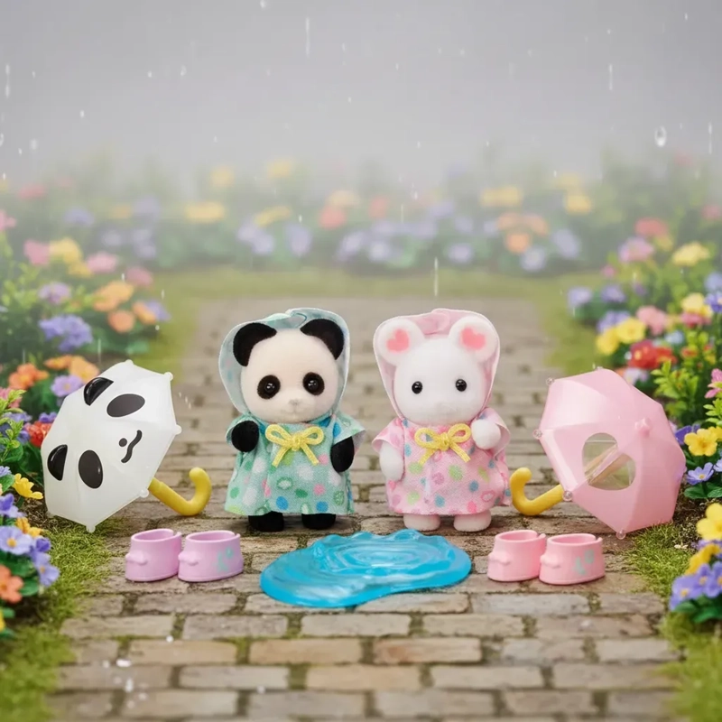 AMIGOS DE LA GUARDERIA DIA DE LLUVIA SYLVANIAN FAMILIES - 2