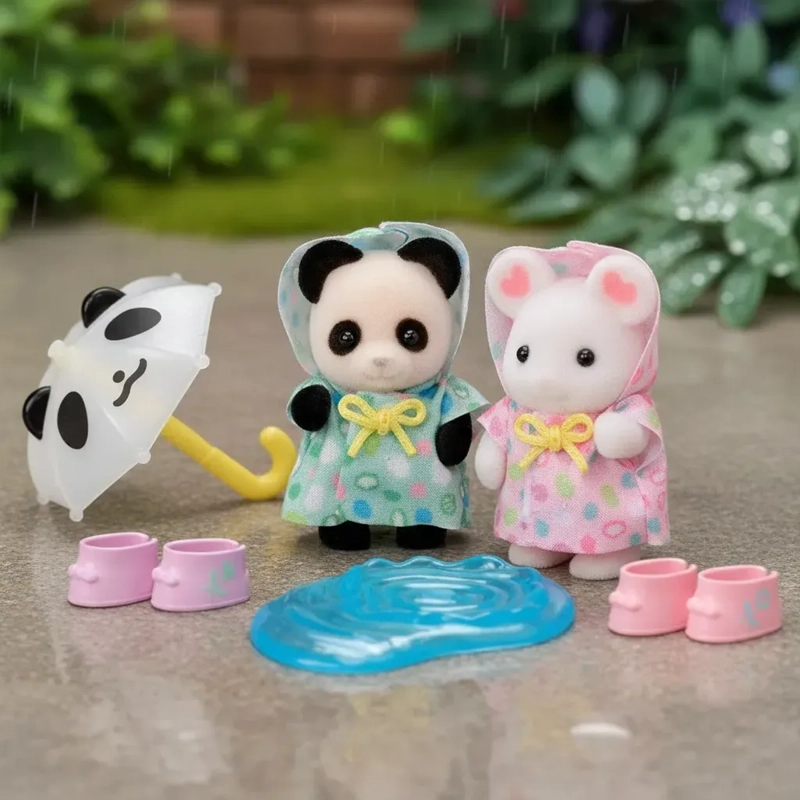 AMIGOS DE LA GUARDERIA DIA DE LLUVIA SYLVANIAN FAMILIES - 3