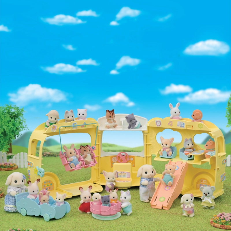 PLAYSET SYLVANIAN FAMILIES AUTOBUS ARCOIRIS PARA BEBE - 7