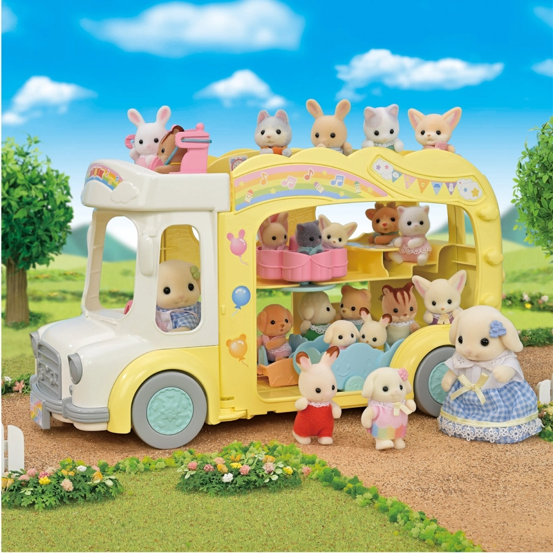 PLAYSET SYLVANIAN FAMILIES AUTOBUS ARCOIRIS PARA BEBE - 8