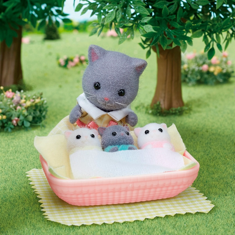 TRILLIZOS GATO PERSA SYLVANIAN FAMILIES - 5