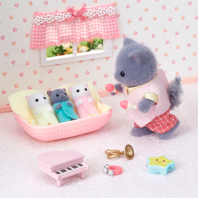 TRILLIZOS GATO PERSA SYLVANIAN FAMILIES - 6