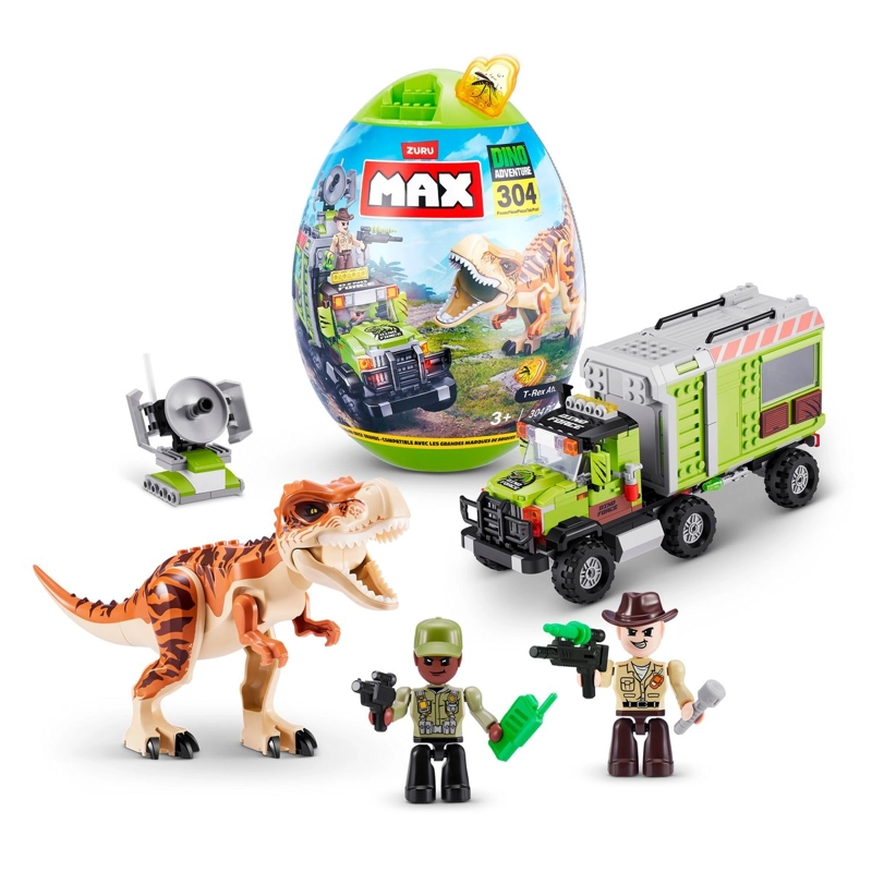 BLOQUES MAX DINO ESCAPE 310 PIEZAS EN HUEVO DE ZURU - 1