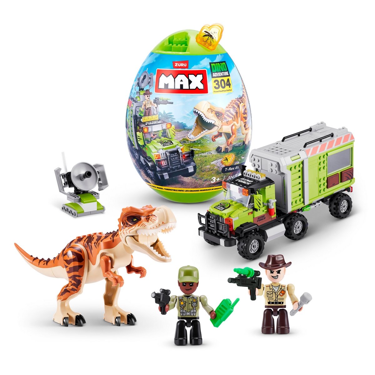 BLOQUES MAX DINO ESCAPE 310 PIEZAS EN HUEVO DE ZURU - 1