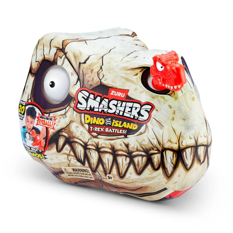 SET DE BATALLA SMASHERS MINI T REX DINO ISLAND ROJO - 4