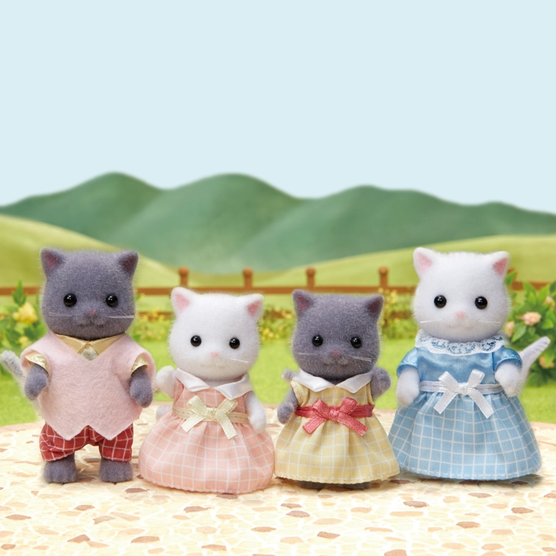 PLAYSET FIGURAS SYLVANIAN FAMILIES FAMILIA GATO PERSA - 9