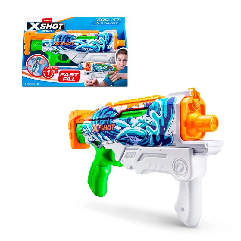 LANZA AGUA X SHOT 500 ML SISTEMA LLENADO RAPIDO - WAVES - 1