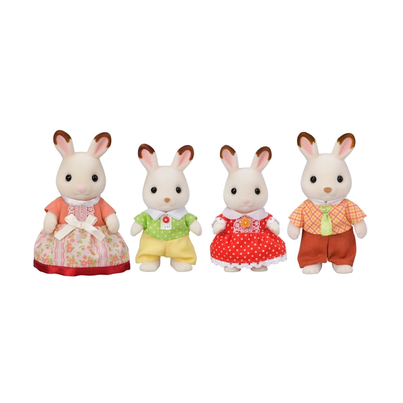 FIGURAS SYLVANIAN FAMILIES FAMILIA CONEJO CHOCOLATE - 1