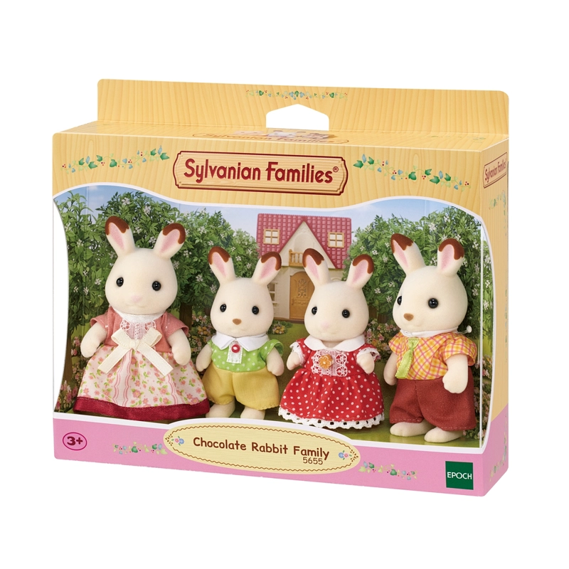 FIGURAS SYLVANIAN FAMILIES FAMILIA CONEJO CHOCOLATE - 2