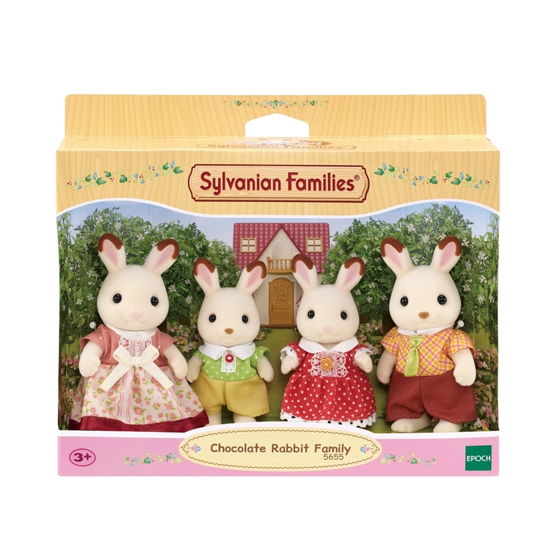 FIGURAS SYLVANIAN FAMILIES FAMILIA CONEJO CHOCOLATE - 3