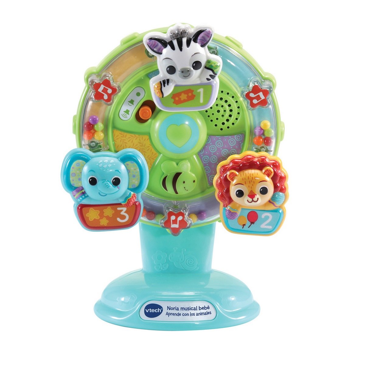NORIA MUSICAL VTECH PARA BEBE APRENDE ANIMALES Y COLORES - 1