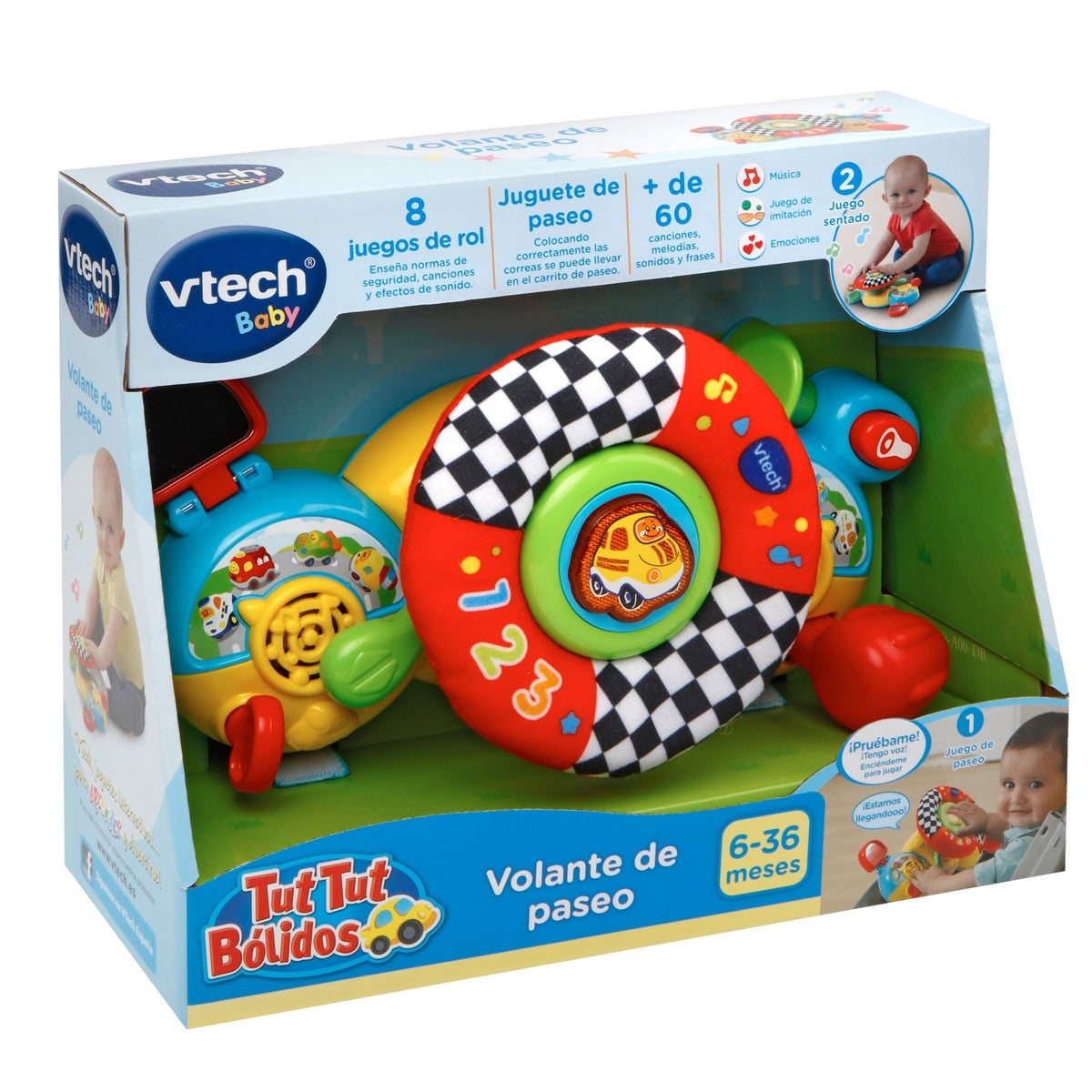 VOLANTE DE PASEO VTECH JUGUETE EDUCATIVO PARA BEBE - 2