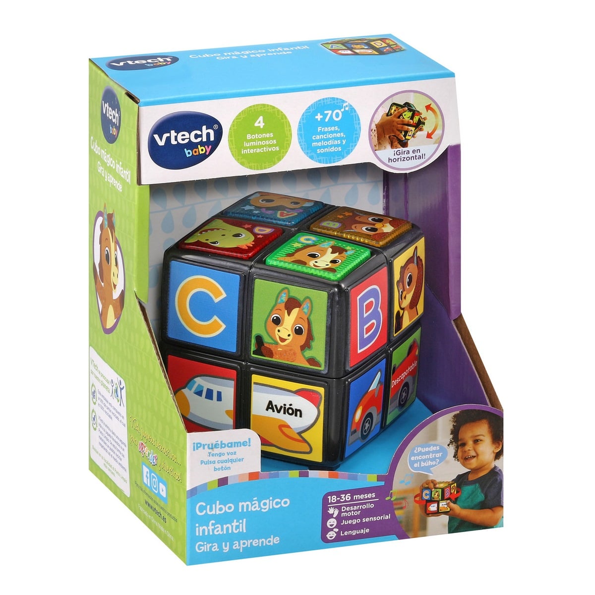CUBO MAGICO VTECH ACTIVIDADES INTERACTIVAS PARA BEBE - 3
