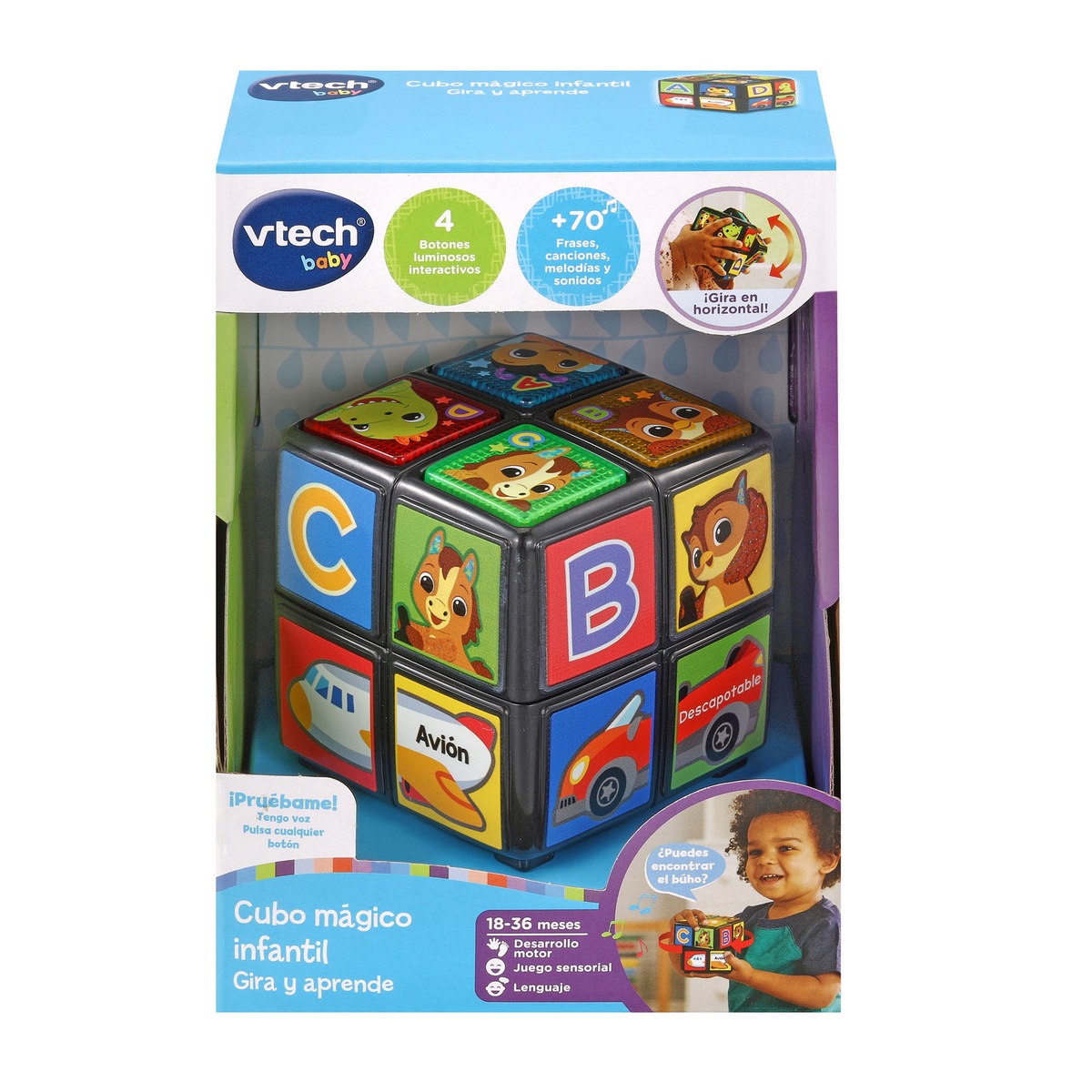 CUBO MAGICO VTECH ACTIVIDADES INTERACTIVAS PARA BEBE - 4