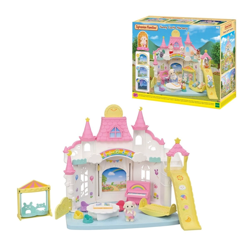 PLAYSET SYLVANIAN FAMILIES CASTILLO ROSADO PARA BEBE - 1