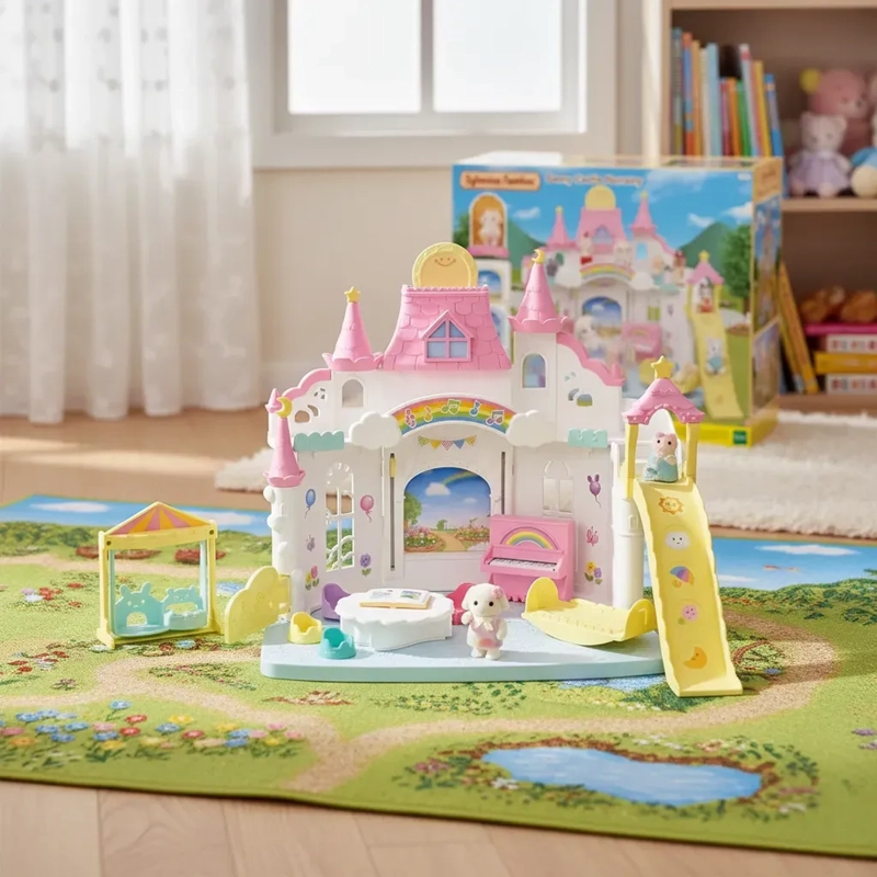 PLAYSET SYLVANIAN FAMILIES CASTILLO ROSADO PARA BEBE - 2
