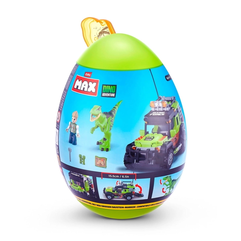 BLOQUES MAX DINO ESCAPE 233 PIEZAS EN HUEVO DE ZURU - 2