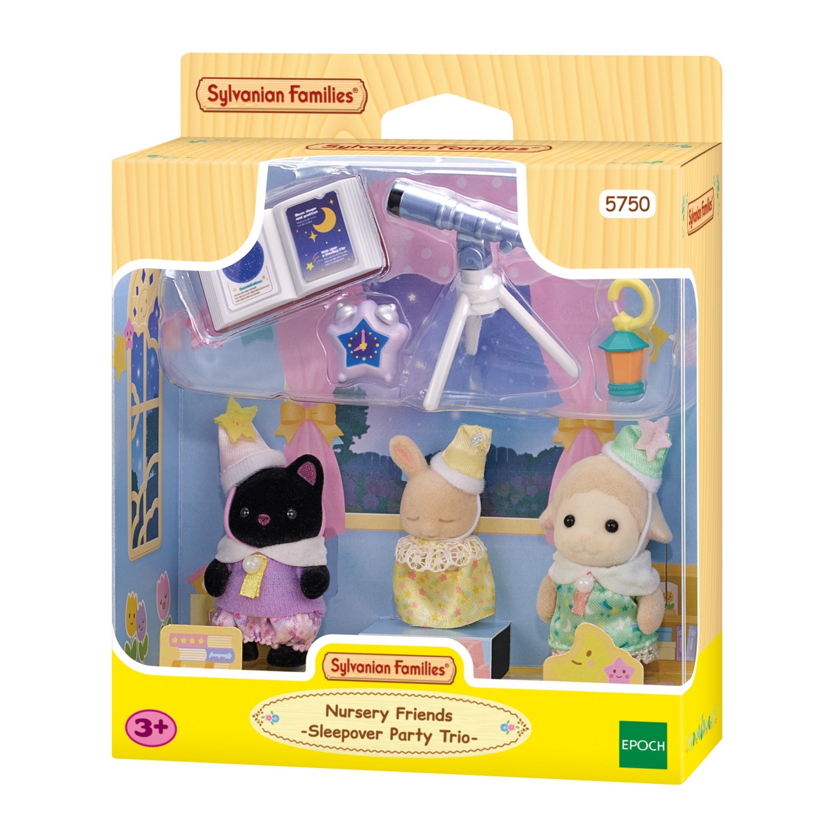 PLAYSET FIGURAS SYLVANIAN FAMILIES FIESTA DE PIJAMAS - 4