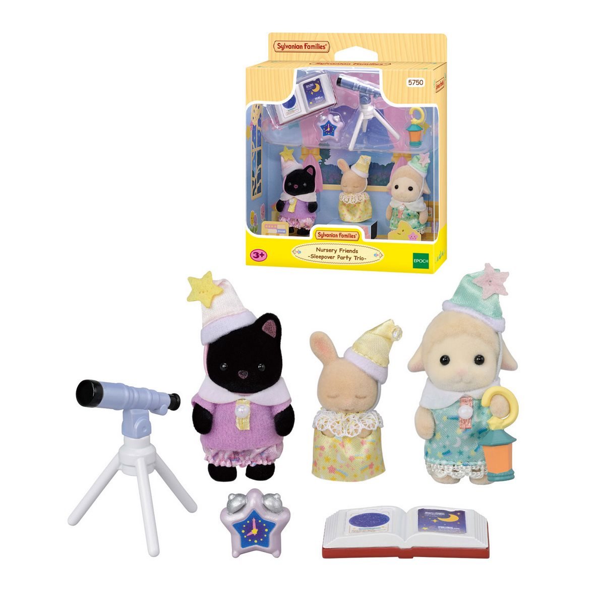 PLAYSET FIGURAS SYLVANIAN FAMILIES FIESTA DE PIJAMAS - 5