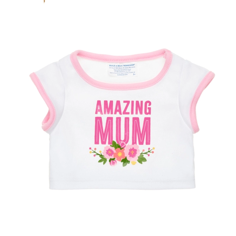 POLERA BUILD A BEAR AMAZING MUM MENSAJE AMOROSO - 1