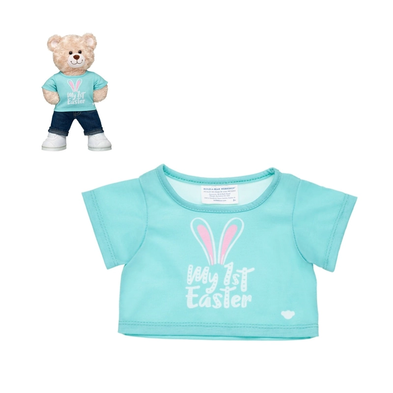 POLERA BUILD A BEAR CLASICA MY 1ST EASTER CELESTE - 3